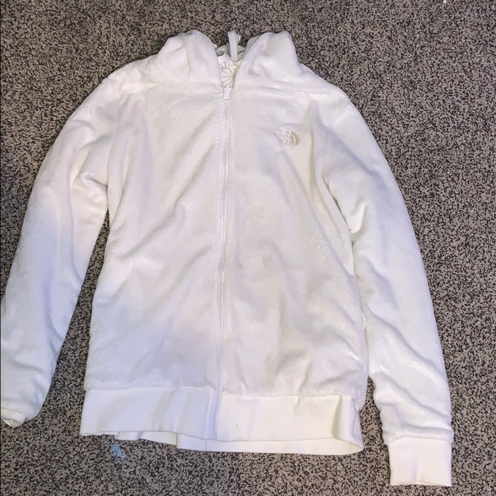 A double sided white north face thick jacket!